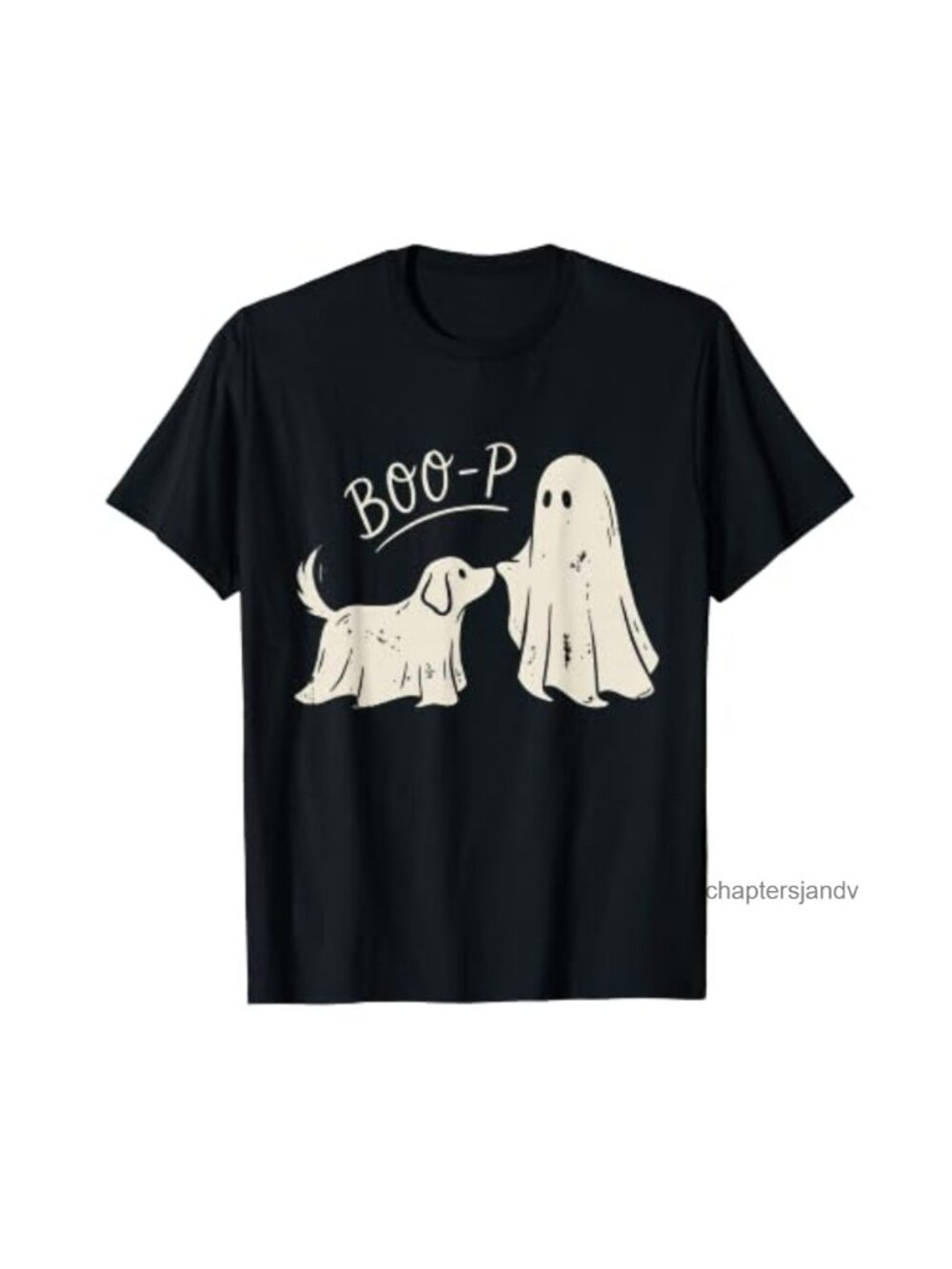 Boo-P Ghost Dog Nose Boop Halloween Animal Lover Tee